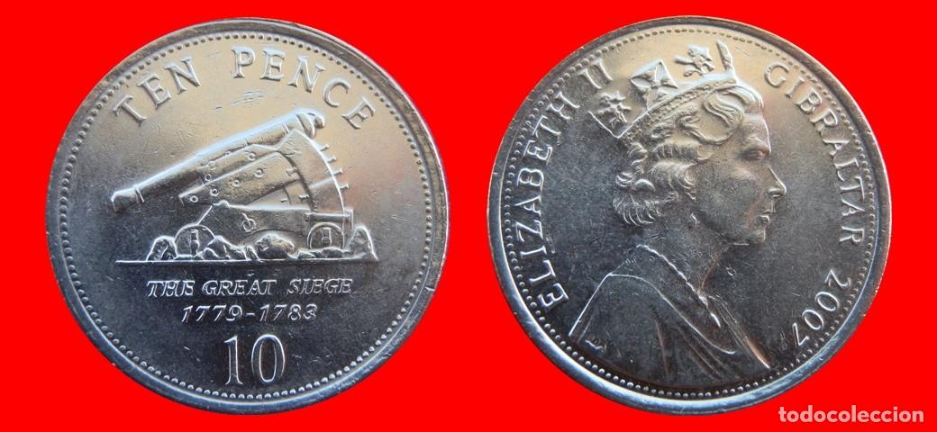 Monedas antiguas de Europa: 10 PENIQUES PENCE 2007 GIBRALTAR-157204