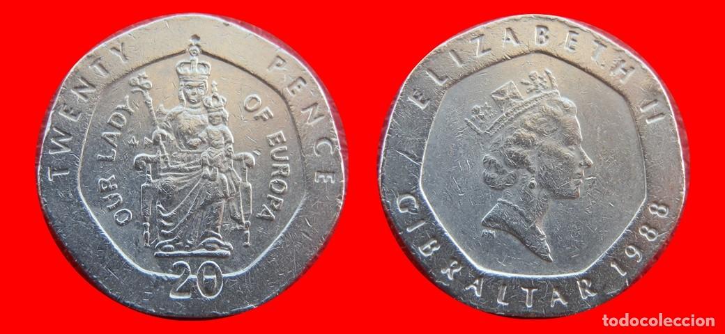 Monedas antiguas de Europa: 20 PENIQUES PENCE 1988 GIBRALTAR-157206