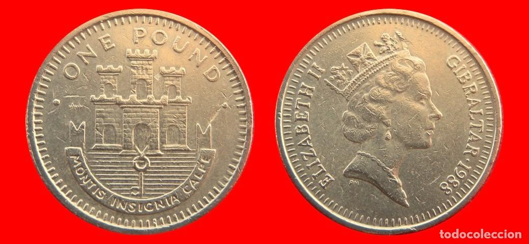 Monnaies anciennes de Europe: 1 LIBRA POUND 1988 GIBRALTAR-157212