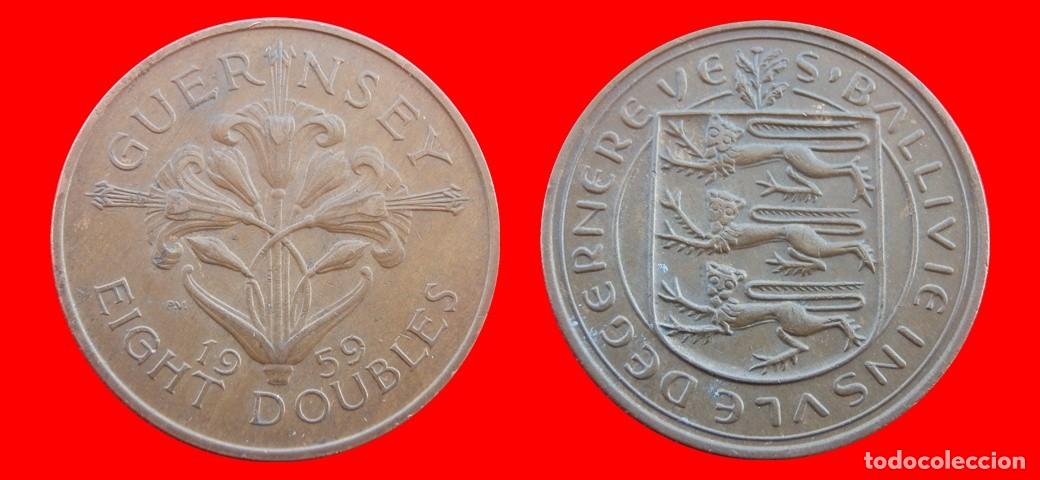 Monedas antiguas de Europa: 8 DOUBLES 1959 GUERNESEY-157220
