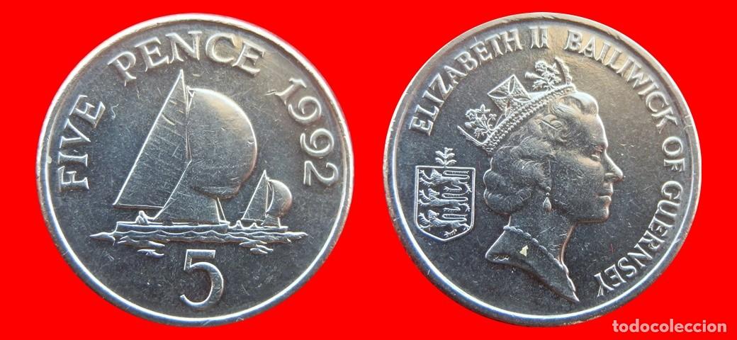 Monedas antiguas de Europa: 5 PENIQUES PENCE 1992 GUERNESEY-157232