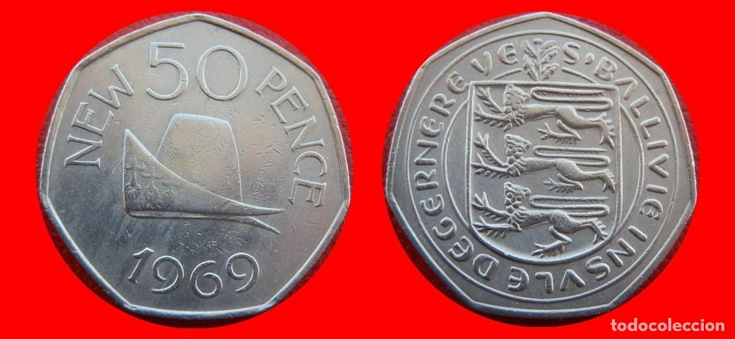 Monedas antiguas de Europa: 50 PENIQUES PENCE 1969 GUERNESEY-157237