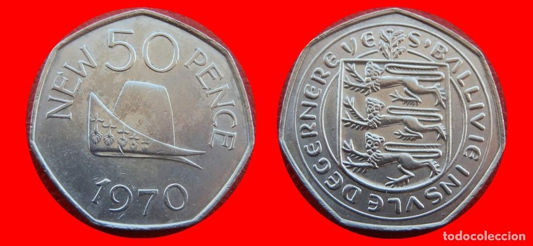 Monedas antiguas de Europa: 50 PENIQUES PENCE 1970 GUERNESEY-157238