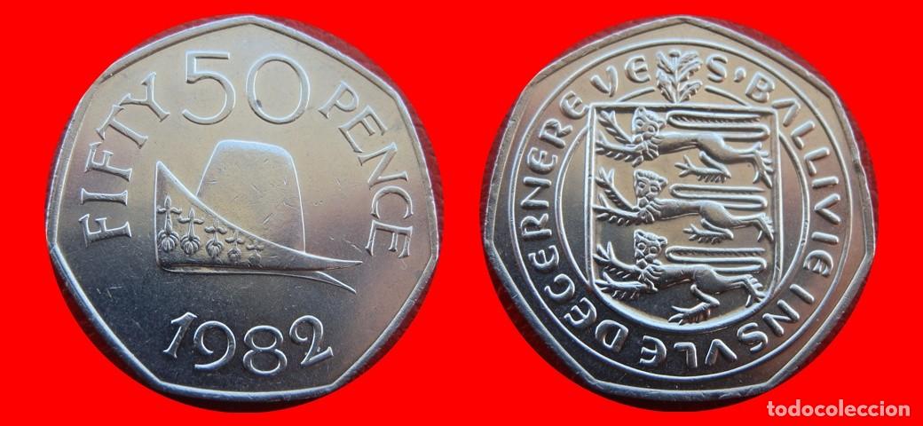 Monedas antiguas de Europa: 50 PENIQUES PENCE 1982 GUERNESEY-157239