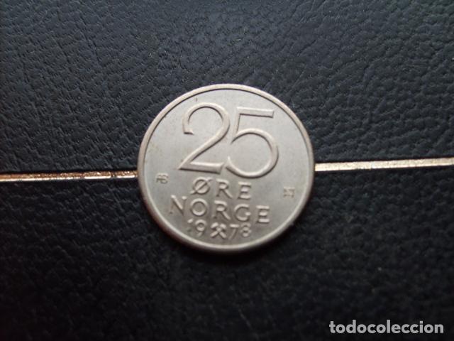 Monedas antiguas de Europa: * NORUEGA 25 ORE 1978