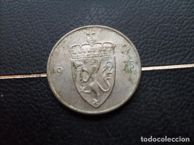 Monedas antiguas de Europa: * NORUEGA 50 ORE 1975
