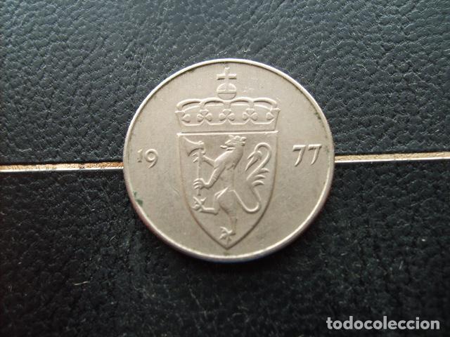 Monedas antiguas de Europa: * NORUEGA 50 ORE 1977