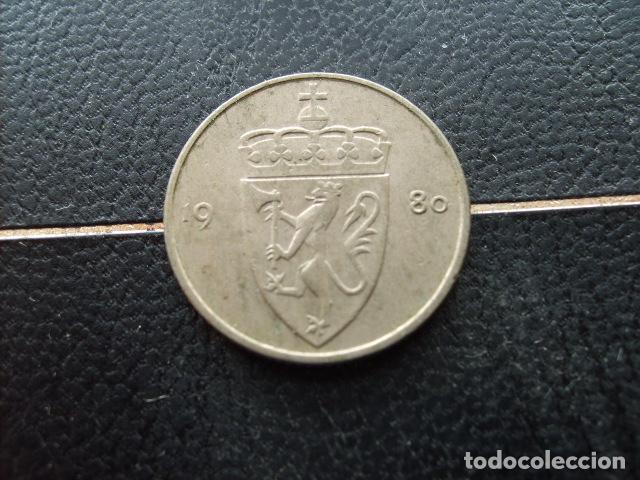 Monedas antiguas de Europa: * NORUEGA 50 ORE 1980