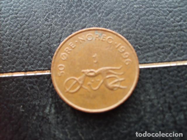 Monedas antiguas de Europa: * NORUEGA 50 ORE 1996