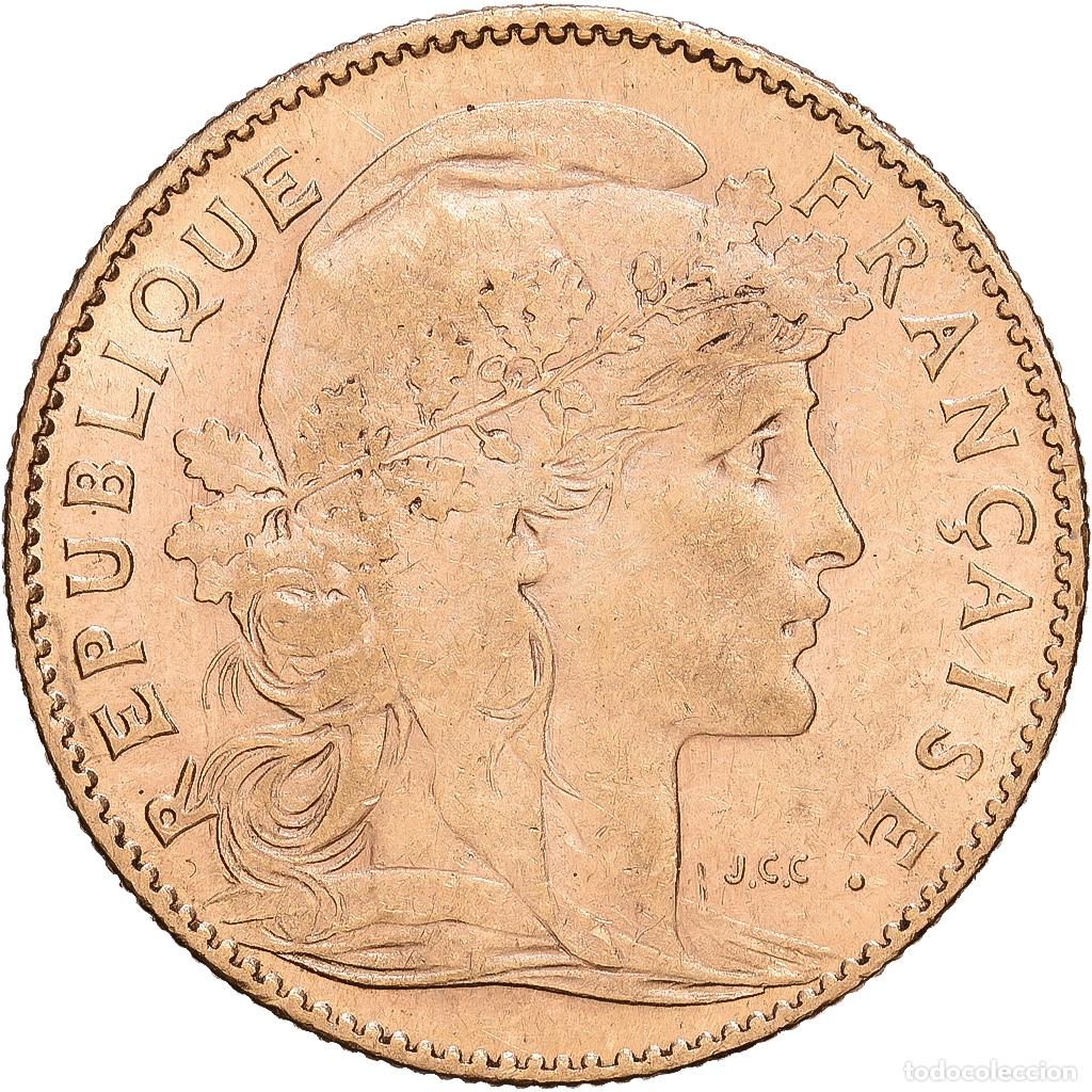 Monedas antiguas de Europa: [#1118379] Francia, 10 Francs, Marianne, 1905, Paris, Oro, MBC, Gadoury:1017, KM:846