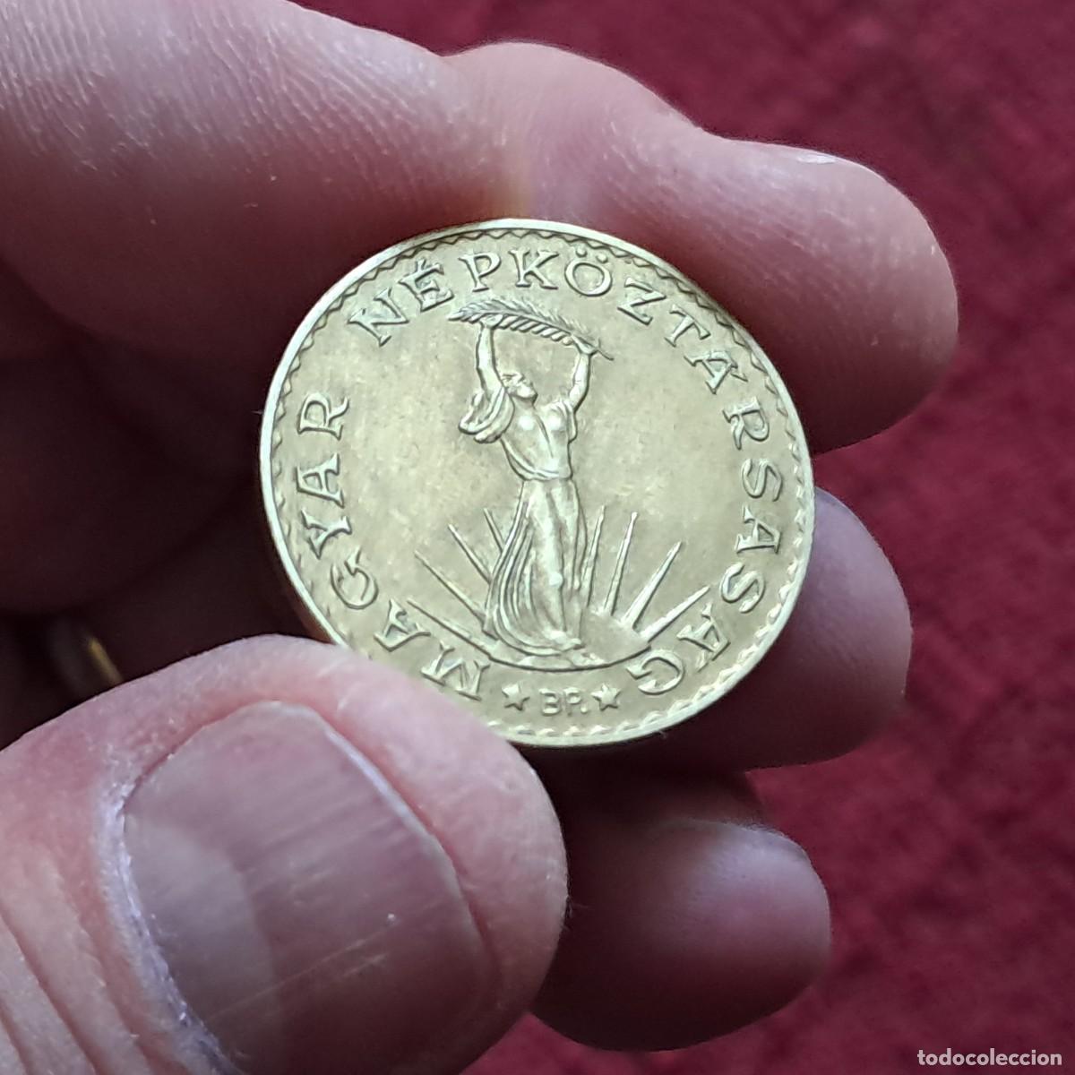 Monnaies anciennes de Europe: MONEDA DE HUNGR&Iacute;A 10 FORINT KM# 636, 1985 BP, F.