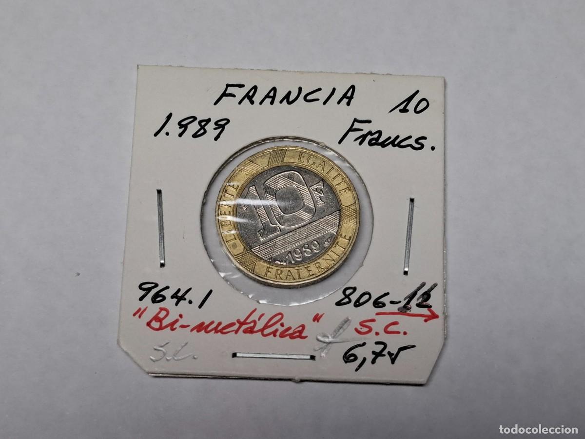 Monedas antiguas de Europa: 10 FRANCOS de 1989 KM 964.1 FRANCIA en SIN CIRCULAR
