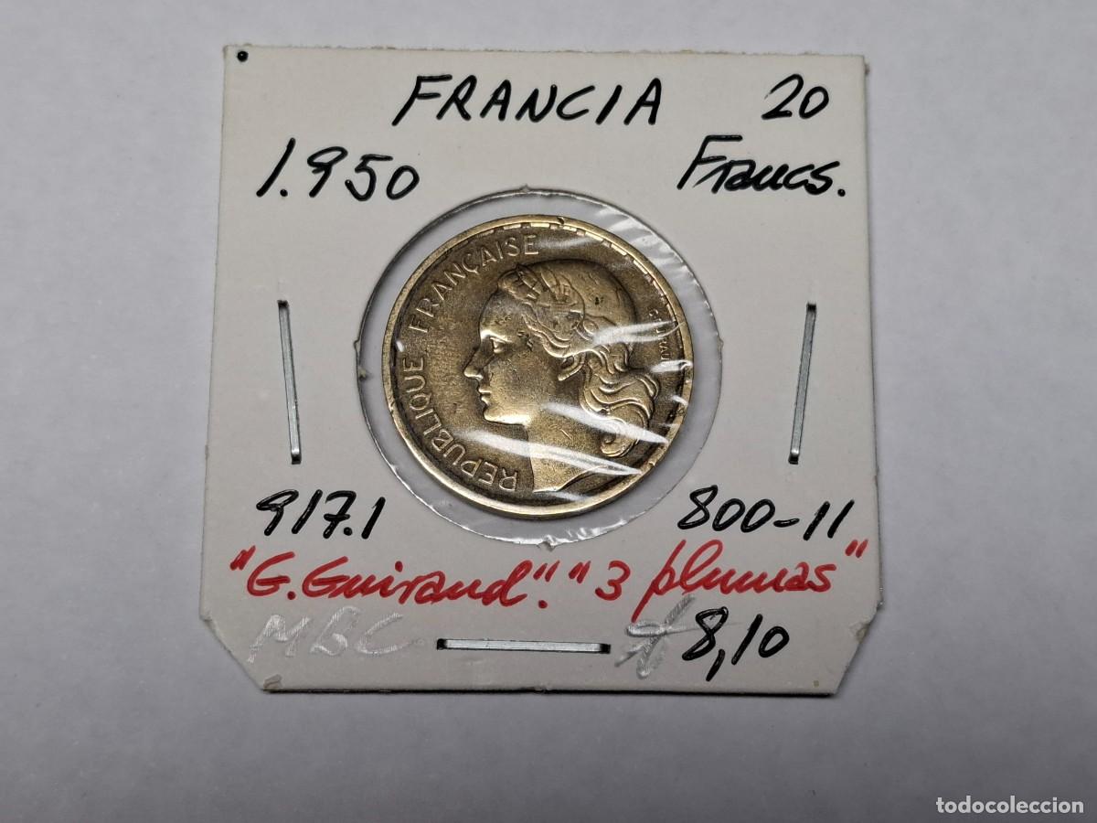 Monedas antiguas de Europa: 20 FRANCOS de 1950 KM 917.1 FRANCIA en MBC