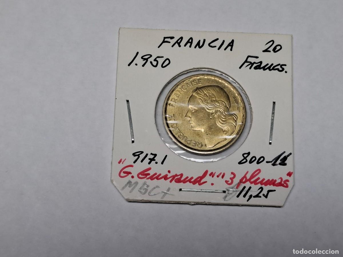 Monedas antiguas de Europa: 20 FRANCOS de 1950 KM 917.1 FRANCIA en MBC+