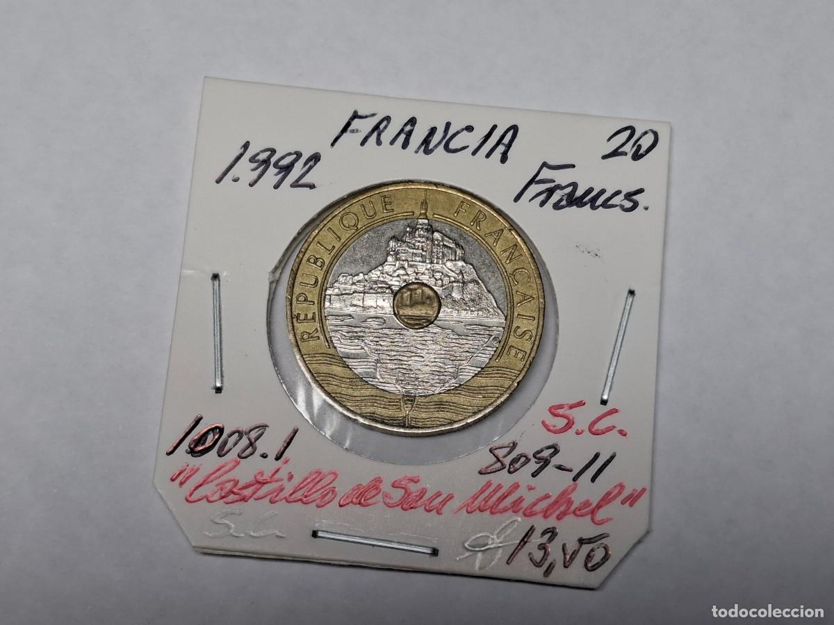 Monedas antiguas de Europa: 20 FRANCOS de 1992 KM 1008.1 FRANCIA en SIN CIRCULAR