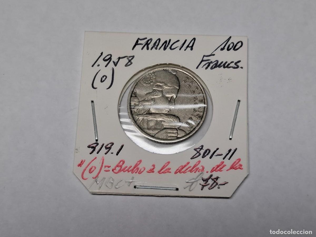 Monedas antiguas de Europa: 100 FRANCOS de 1958 O KM 919.1 FRANCIA en MBC+