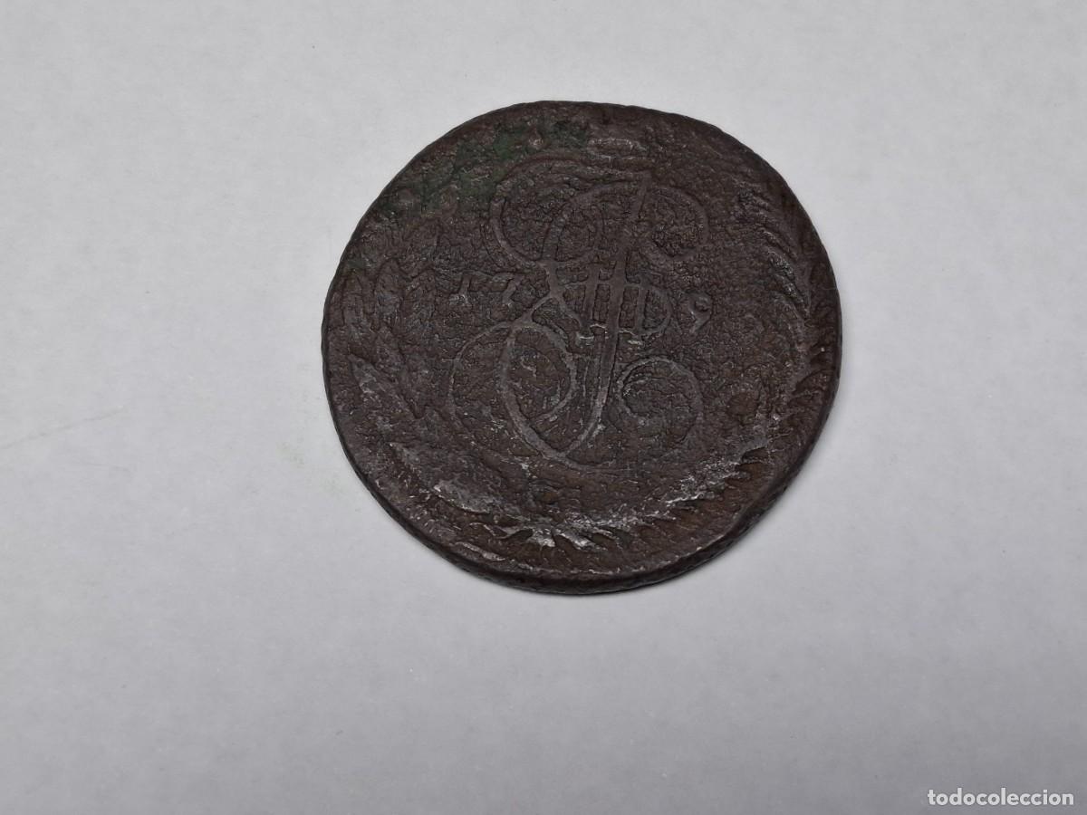 Monedas antiguas de Europa: 5 KOPEKS de 1793 KM 59.3 RUSIA en BC+