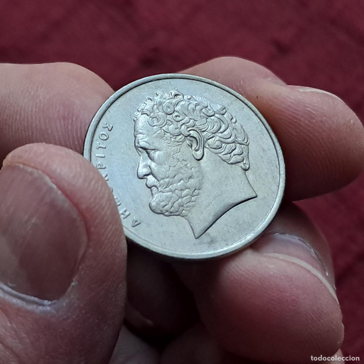 Monete antiche di Europa: MONEDA DE GRECIA 10 DRACMAS 1986 XF, (nuevas letras) KM# 132, Sch&ouml;n# 142, N# 560.