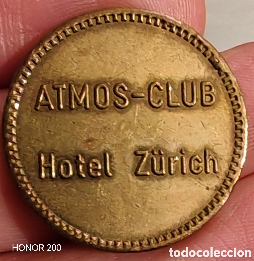 Monedas antiguas de Europa: Ficha Jet&oacute;n Token - Atmos Club. Hotel Z&uuml;rich - Suiza A&ntilde;os 90-2000