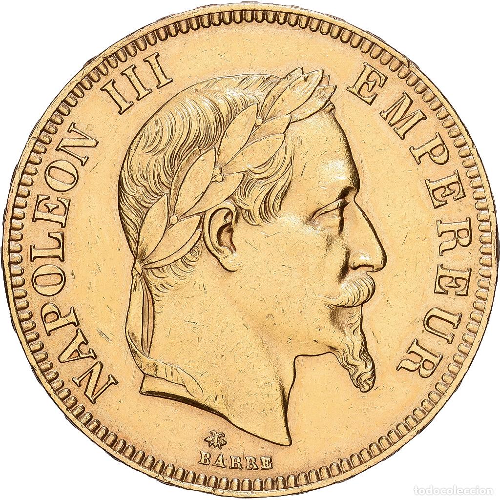 Monedas antiguas de Europa: [#1118310] Moneda, Francia, Napoleon III, 100 Francs, 1869, Paris, MBC+, Oro, KM:802.1