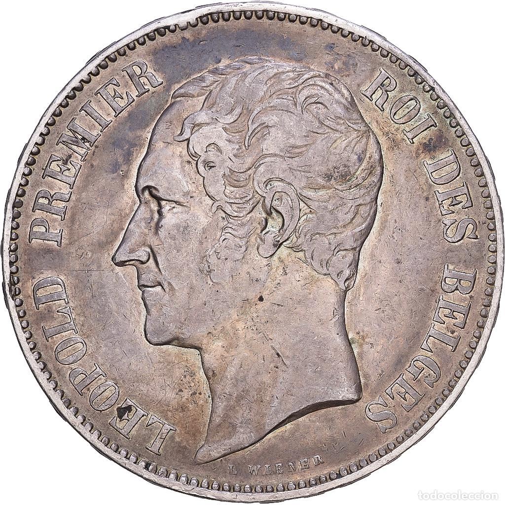 Monedas antiguas de Europa: [#1118387] Moneda, B&eacute;lgica, Leopold I, 5 Francs, 1853, MBC, Plata, KM:2.1
