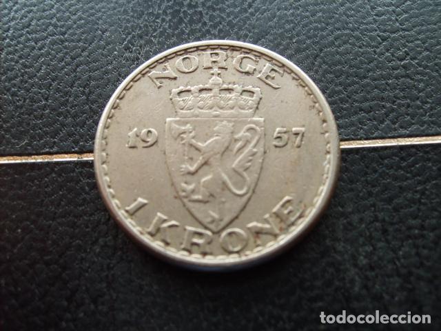Monedas antiguas de Europa: NORUEGA 1 CORONA 1957