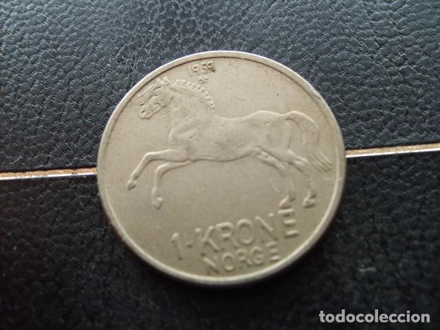 Monedas antiguas de Europa: NORUEGA 1 CORONA 1959