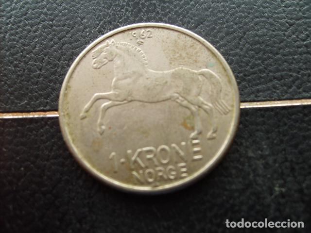 Monedas antiguas de Europa: NORUEGA 1 CORONA 1962