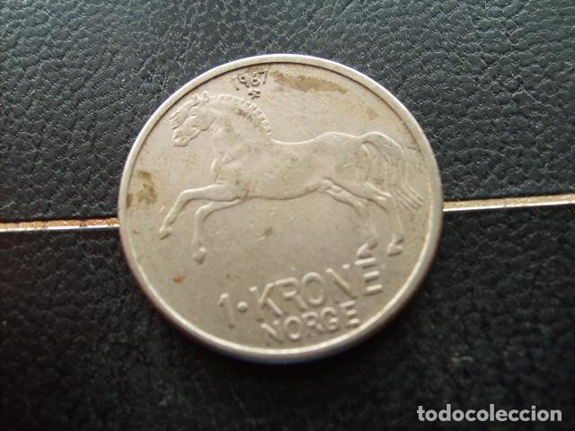 Monedas antiguas de Europa: NORUEGA 1 CORONA 1967