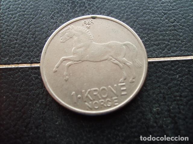 Monedas antiguas de Europa: NORUEGA 1 CORONA 1969