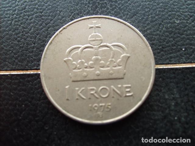 Monedas antiguas de Europa: NORUEGA 1 CORONA 1975