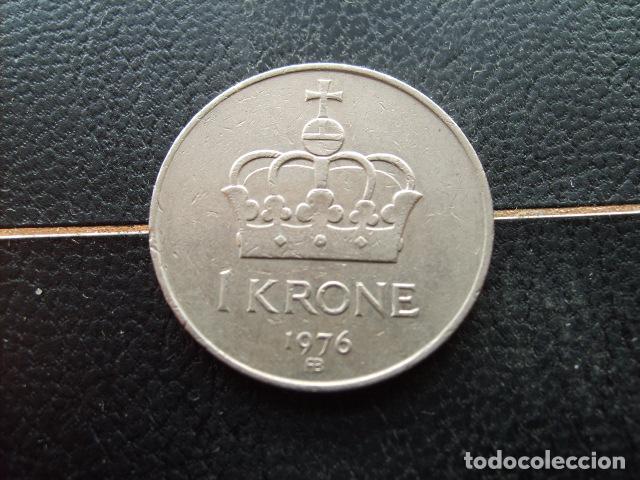 Monedas antiguas de Europa: NORUEGA 1 CORONA 1976