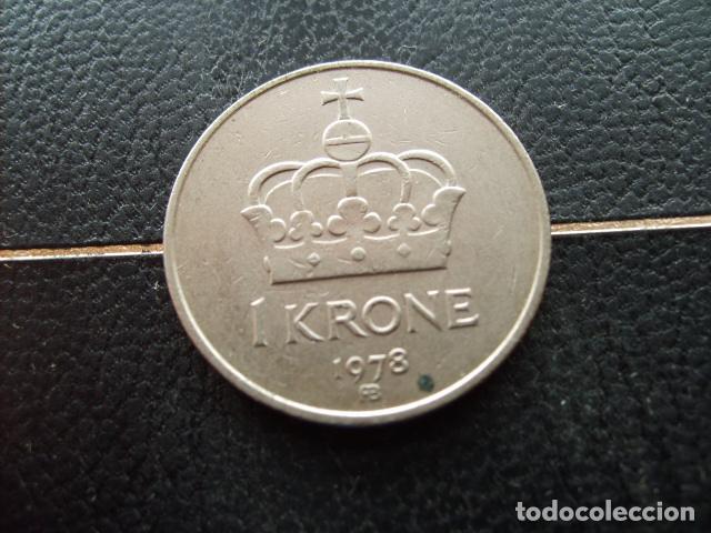 Monedas antiguas de Europa: NORUEGA 1 CORONA 1978