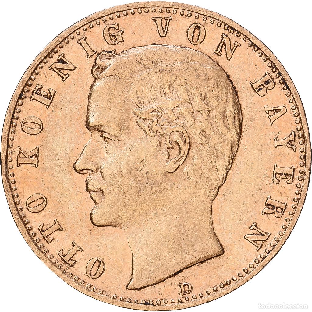Monedas antiguas de Europa: [#1168069] Estados alemanes, BAVARIA, Otto, 10 Mark, 1896, Munich, Oro, MBC, KM:911