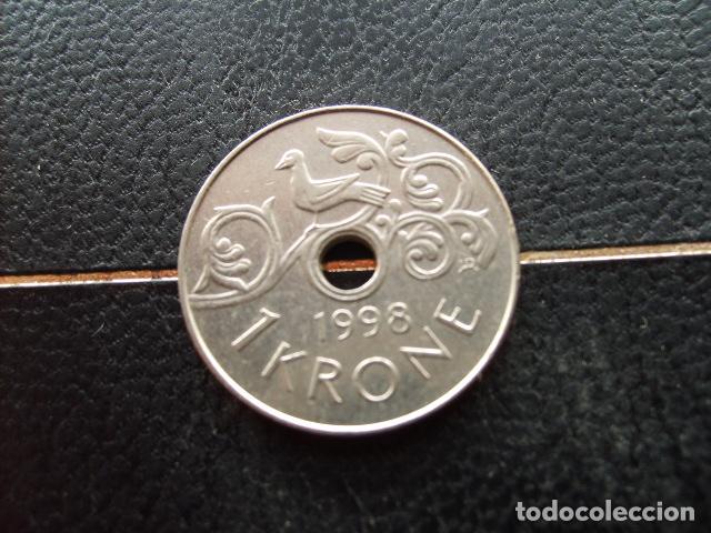 Monedas antiguas de Europa: NORUEGA 1 CORONA 1998