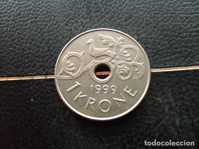 Monedas antiguas de Europa: NORUEGA 1 CORONA 1999