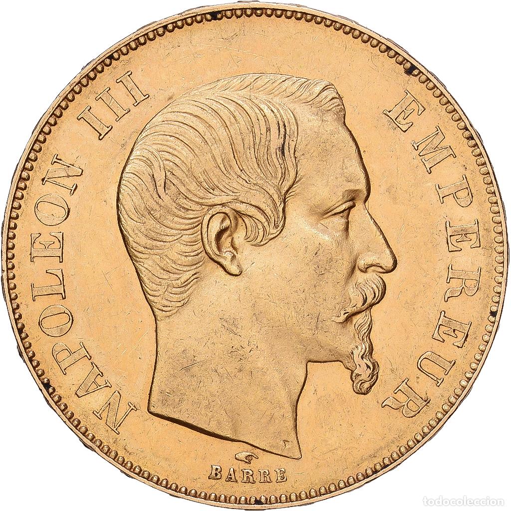 Monedas antiguas de Europa: [#1118311] Francia, Napoleon III, 50 Francs, 1855, Paris, Oro, MBC, KM:785.1