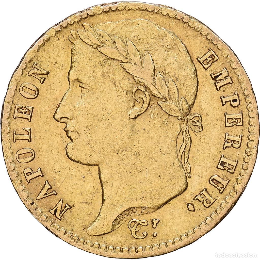 Monedas antiguas de Europa: [#1168086] Francia, Napoleon I, 20 Francs, 1812, Paris, Oro, MBC+, Gadoury:1025, KM:695.1