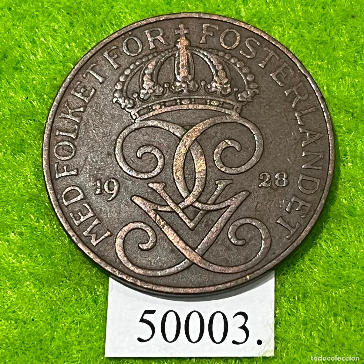 Monedas antiguas de Europa: Suecia, 5 ore, 1928. ..