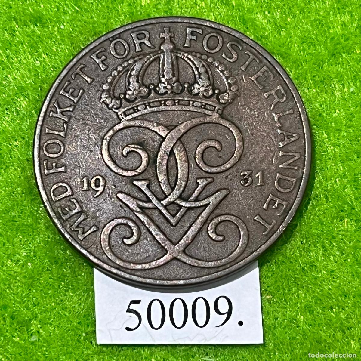 Monedas antiguas de Europa: Suecia, 5 ore, 1931 . ..