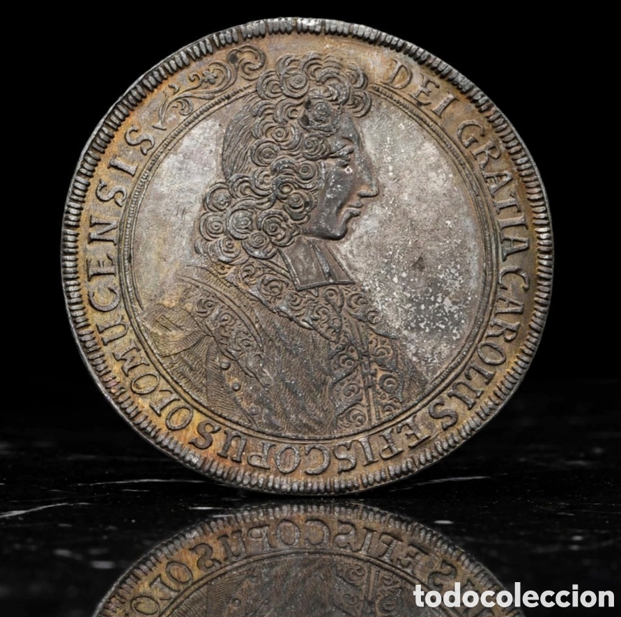 Monedas antiguas de Europa: Thaler de plata Obispado de Olomouc (Olmutz) - Carlos III Jos&eacute; de Lorena Taler a&ntilde;o 1705 sin circular