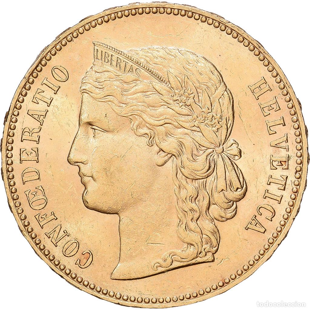 Monedas antiguas de Europa: [#1118392] Suiza, 20 Francs, 1892, Bern, Oro, MBC+, KM:31.3