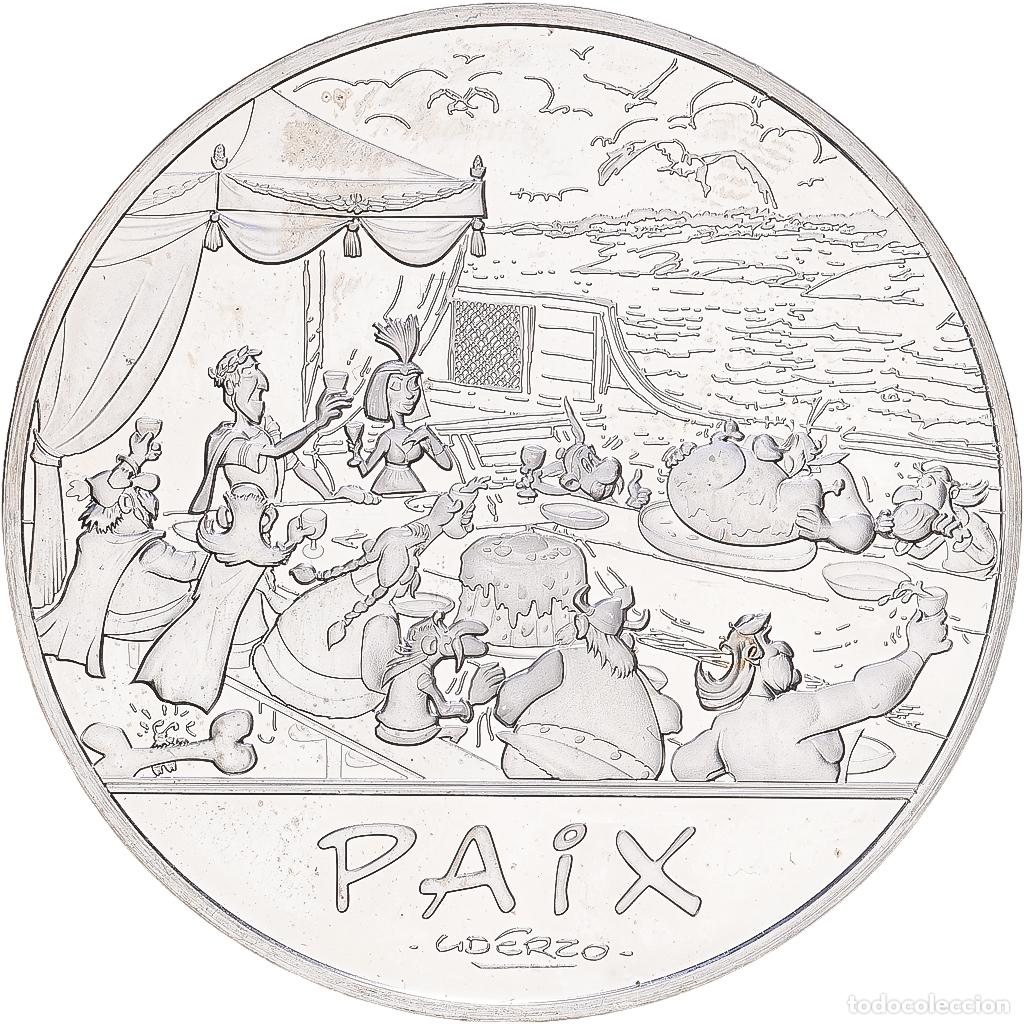 Monedas antiguas de Europa: [#1168127] Francia, 50 Euro, Ast&eacute;rix et la paix - banquet, 2015, Monnaie de Paris, Plata