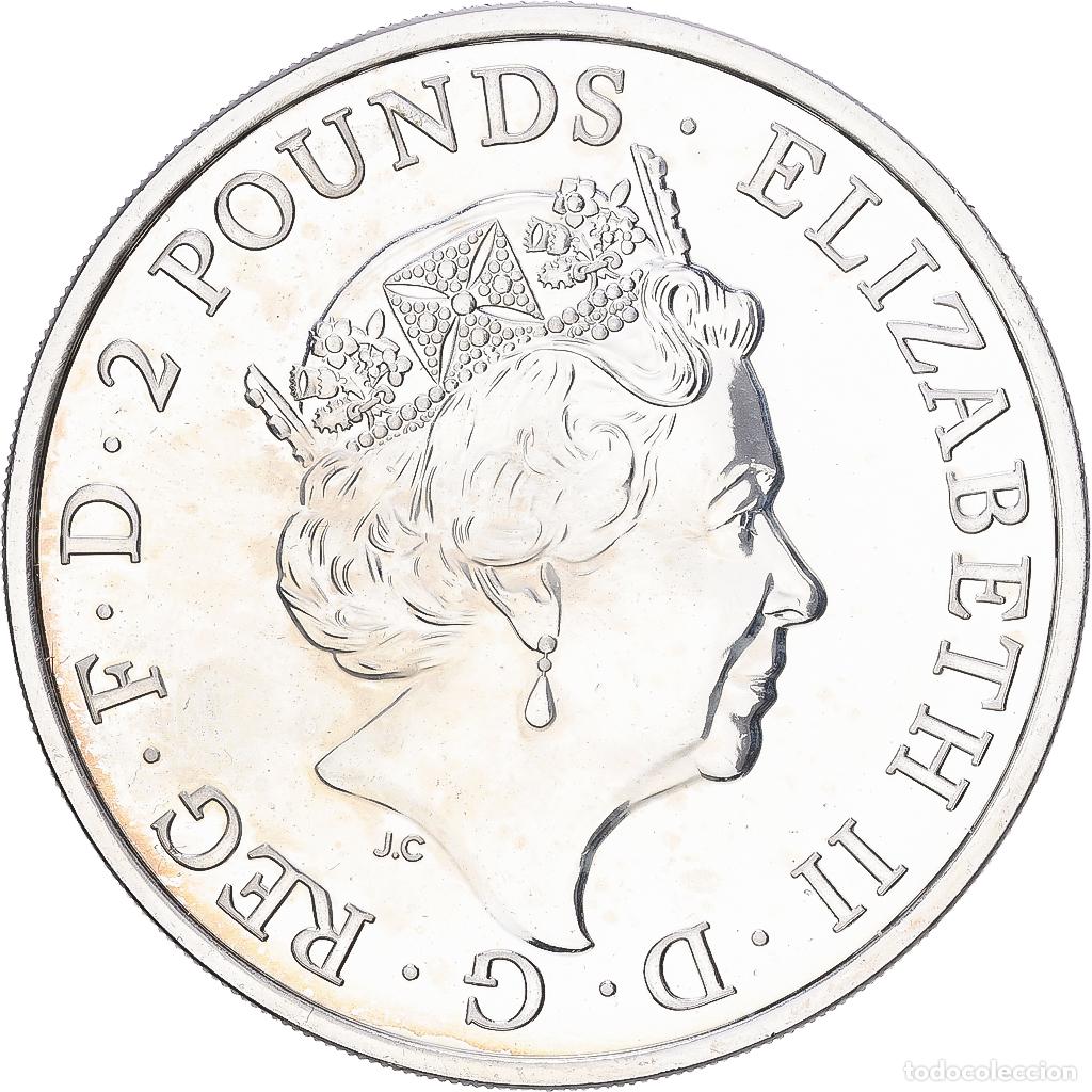Monedas antiguas de Europa: [#1168101] Gran Breta&ntilde;a, 2 Pounds - 1 Oz, Year of the Monkey, 2016, Plata, MBC+