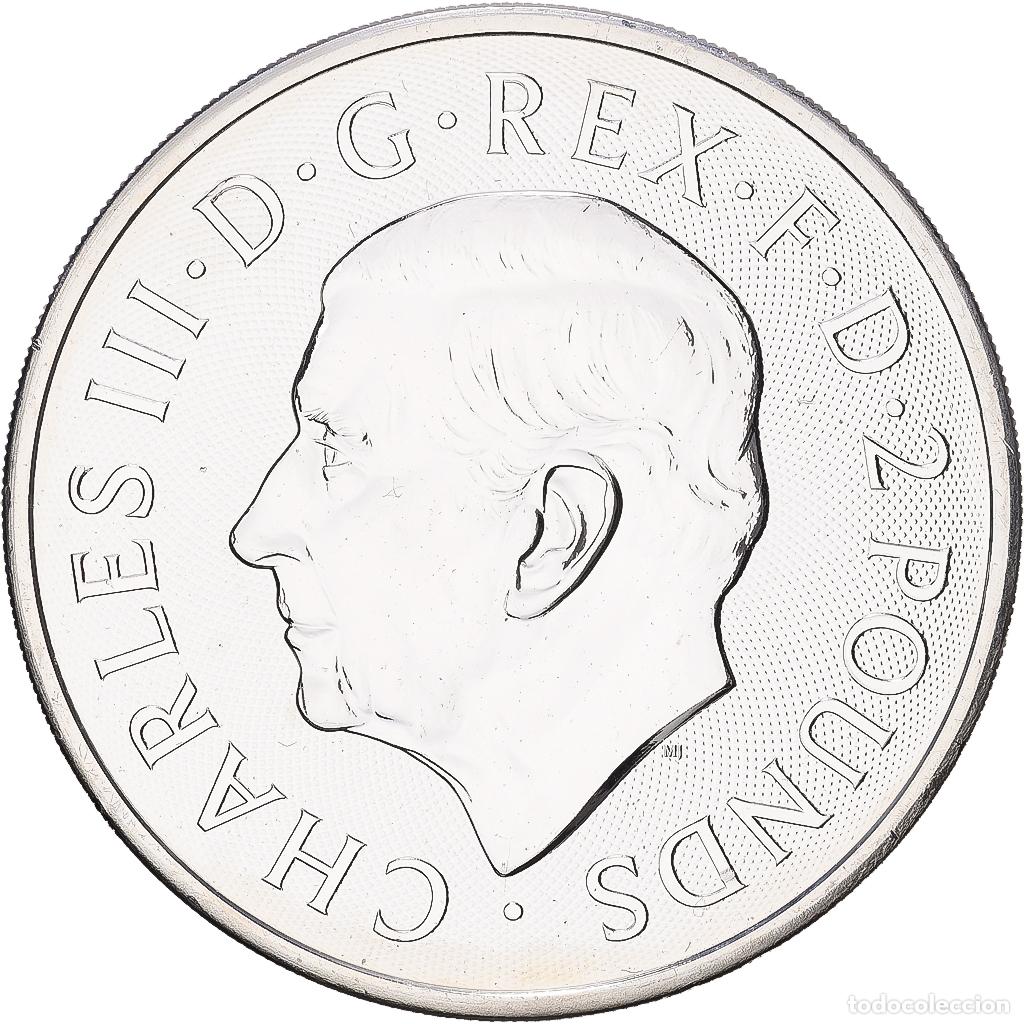 Monedas antiguas de Europa: [#1168103] Gran Breta&ntilde;a, Charles III, 2 Pounds, Merlin, 2023, British Royal Mint, 1 Oz