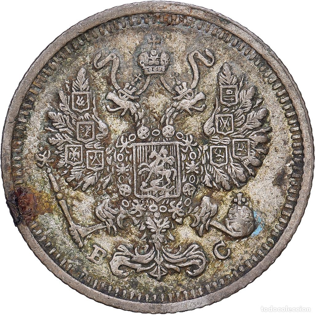 Monedas antiguas de Europa: [#1167963] Rusia, Nicholas II, 10 Kopeks, 1915, Petrograd, Plata, BC+, KM:20a.3