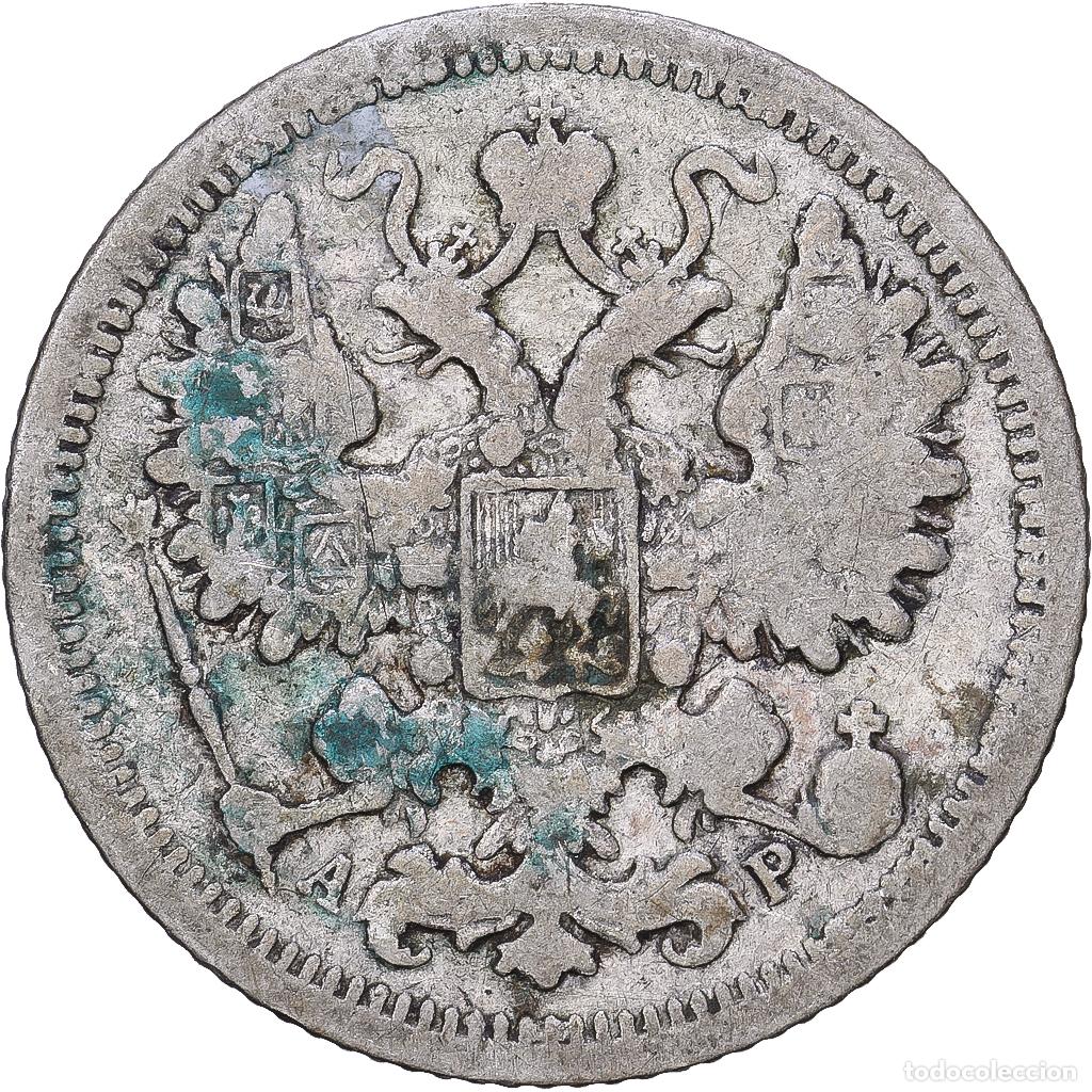 Monedas antiguas de Europa: [#1167965] Moneda, Rusia, Nicholas II, 15 Kopeks, 1904, Saint-Petersburg, BC+, Plata