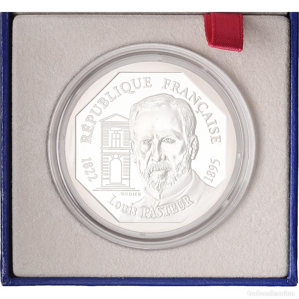 Monedas antiguas de Europa: [#1168142] Francia, 100 Francs, Louis Pasteur, 1995, MDP, Prueba, Plata, FDC