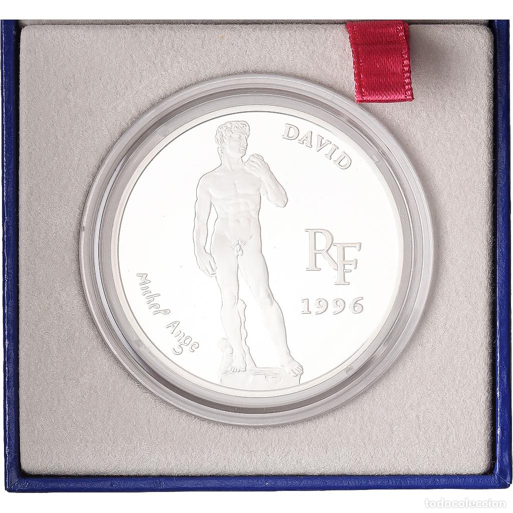 Monedas antiguas de Europa: [#1168144] Francia, 10 Francs / 1 1/2 Euro, David, 1996, Monnaie de Paris, Prueba, Plata