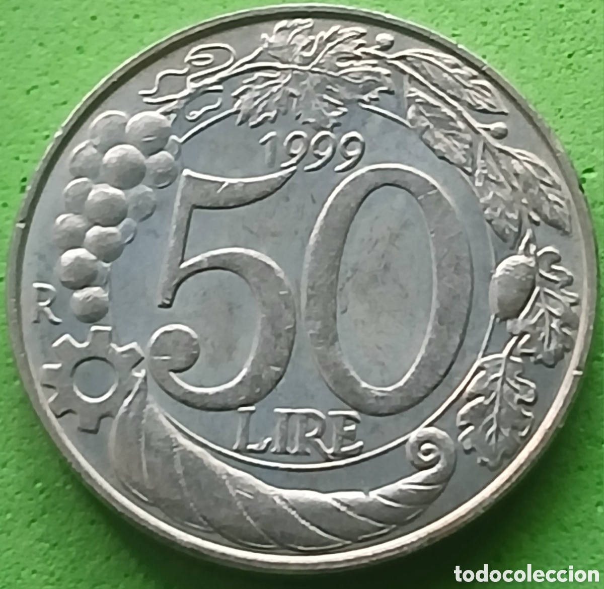 Monedas antiguas de Europa: Italia 50 liras 1999 km#183